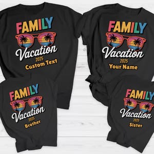 Familienurlaub 2025 benutzerdefinierte Reise Shirt,Familienurlaub 2025 Shirt,benutzerdefinierte Familienurlaub Reise Shirts,2025 Sommer Familienurlaub T-Shirts