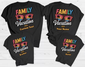 Custom Family Vacation 2025 Trip Shirt