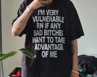 I'm Vulnerable T-Shirt, Gothic Emo Clothing