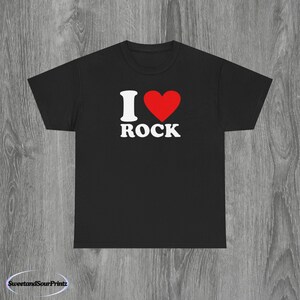 Rock Music Lover Shirt, Music Lover Unisex Tee, I Love Rock Shirt, Gift For Music Fans, Rock and Roll Shirt, Gift For Him, Gift For Her