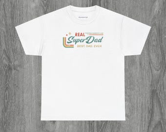 T-shirt super papa, cadeau de fête des pères