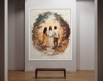 Christian Marriage Blessing Art: Jesus, Couple Painting