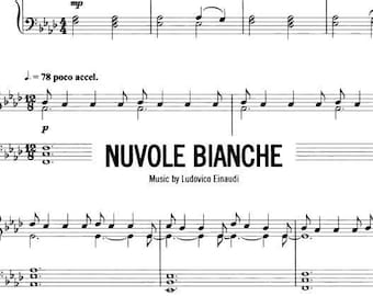 Ludovico Einaudi - Nuvole Bianche Piano Sheet Music | PDF Download