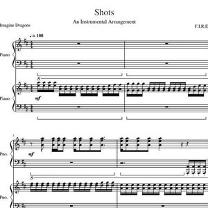 SHOTS by Imagine Dragons | 4 Hands | Printable Piano Duet Sheet Music