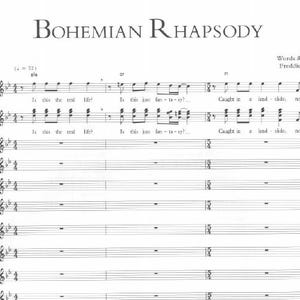 Queen - Bohemian Rhapsody Piano & Vocal Sheet Music PDF