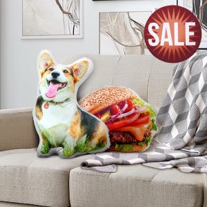 Personalized Pet Shaped Pillow, 3D Photo Pillow, Pet Lover Gift, Dog Pillow, Pet Portrait Pillow, Pet Memorial, Pet Gift, Dog Gift, Cat Gift
