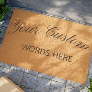 Personalized Doormat - Custom Housewarming Gift for Grandparents - Customized Coir Door Mat - Front Door Mat Customised Rug