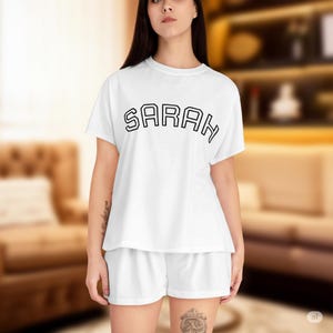 Pigiama da donna personalizzato: pigiama da casa con nome personalizzato