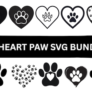 Paw Print SVG: Dog & Cat Lover Clipart, Cricut Cut File