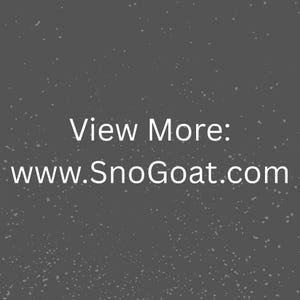 May include: A dark gray background with white speckles and the text "View More: www.SnoGoat.com" in white. The text is centered and easy to read.