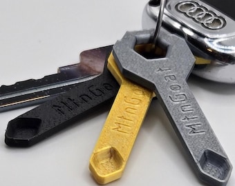 Paquete de 3 llaveros con mini cucharas