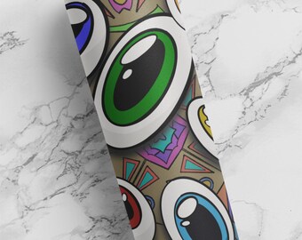Cartoon Eyes Tumbler - Insulated Stainless Steel Mug with Lid and Straw, Cartoon Tumbler, Unique Gifts, Gift for Him, Gift for Her, Unique