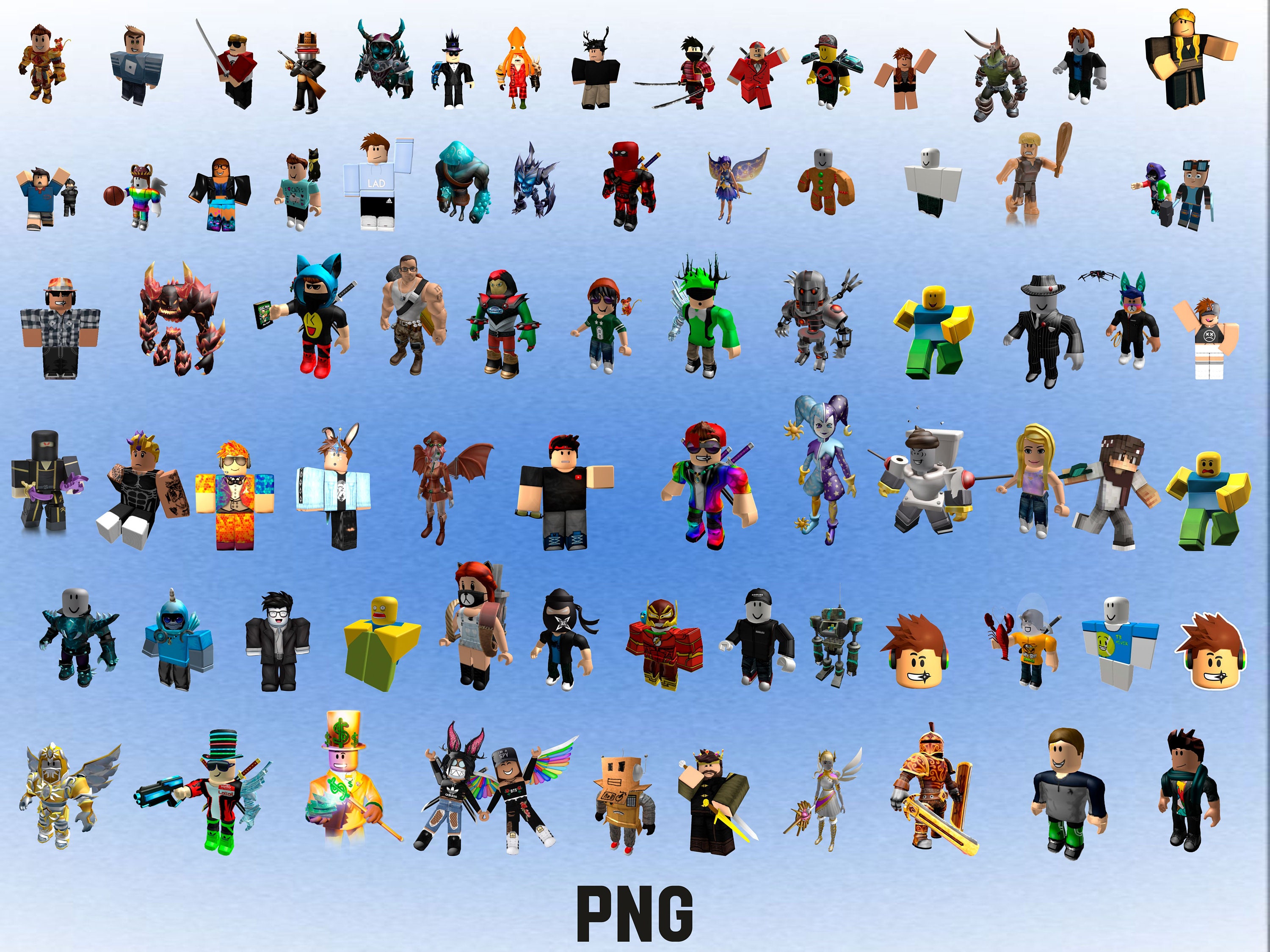 Gaming PNG Clipart Bundle, Roblocks png clipart bundle, transparent background, Font, digital paper, PNG !!