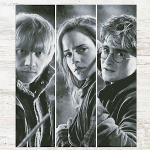 Ron, Hermione och Harry korsstygnsmönster: Direkt nedladdning (PDF, XSD-fil) Pattern Keeper