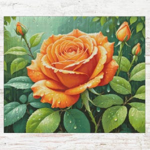 Teerose Kreuzstich Muster, orange Blumen Kreuzstich Stickmuster, Zählmuster, Zählmuster, Xsd