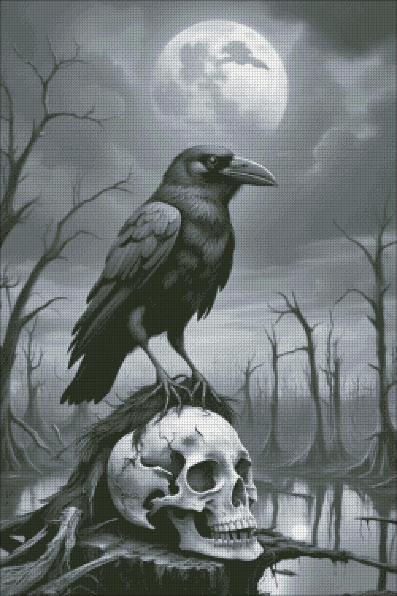 Mystic Raven Skull CW0901061CL Quilt main image 1