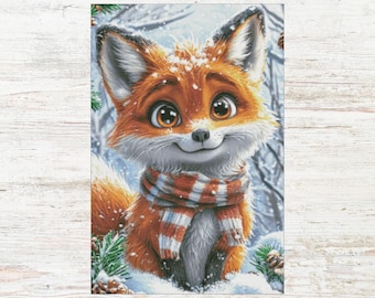 Sweet Fox Cross Stitch Pattern: Instant Download (PDF, XSD File) Pattern Keeper