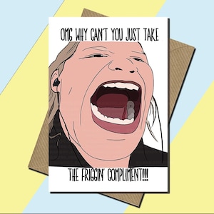 Vine Card - Prendi il complimento maledetto - Marlene - Biglietto di compleanno - Tutte le occasioni