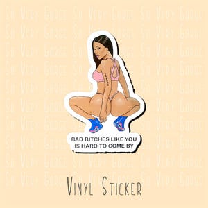 Nicki Minaj - Sticker Bad Bitches - WAP - Culture pop - Amateurs de memes - Bouteilles, ordinateurs portables - LGBTQ - Années 80