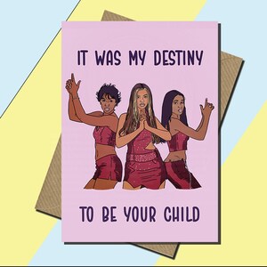 Cartão de Dia das Mães Destiny's Child - Cartão Destiny's Child - Era meu destino ser seu filho - Dia das Mães - Cartão de bebê novo
