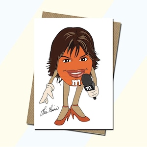 Lisa Rinna Card - M&M, Real Housewives of Beverly Hills - Biglietto divertente - Meme - Biglietto di compleanno - Tutte le occasioni