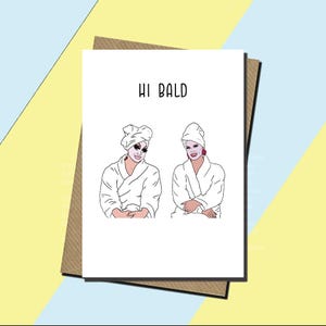 Trixie en Katya Hi Bald Verjaardagskaart - Trixie Mattel - Katya Zamolodchikova Card - LGBT - Queer - Drag Queen - Gay Cards