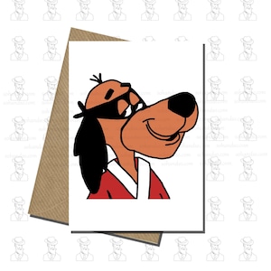 Hong Kong Phooey Card - #1 Super Guy - tv uit de jaren 70 - cartoonkaart - alle gelegenheden