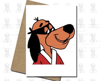 Hong Kong Phooey Card - #1 Super Guy - 70s TV - Cartoon Card - All Occasions