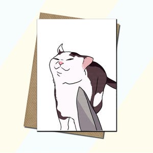 Knife Cat Meme Card  - Scaredy Cat Card - Memes and Vines - All Occasions