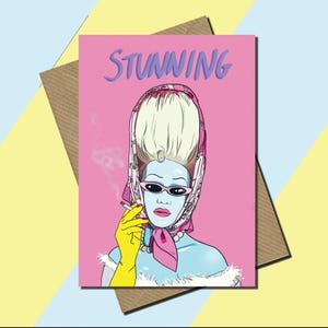 Juno Birch - Prachtig - Drag Queen - LGBTQ - Gay - Vieren - UK Drag - Trans - Verjaardagskaart - Met of zonder tekst - Kaart Alle Gelegenheden