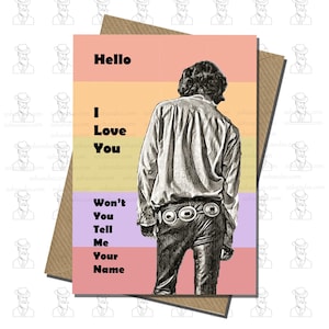 Ciao, ti amo - Biglietto di Jim Morrison - The Doors - Biglietto di anniversario - Tutte le occasioni
