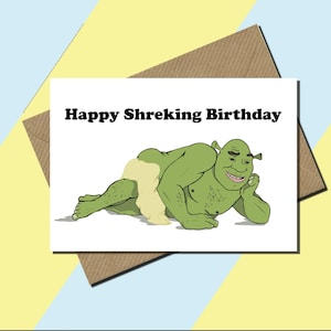 Shrek - Geburtstagskarte - Fan Karte - Spruch oder Blanko Karte - Alle Anlässe