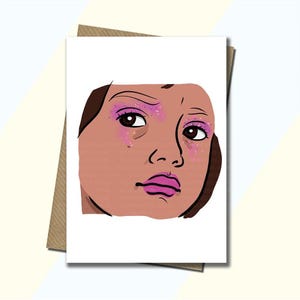 Carte inspirée de la vigne scintillante - carte vigne - carte meme - TikTok - carte d'anniversaire - carte vierge