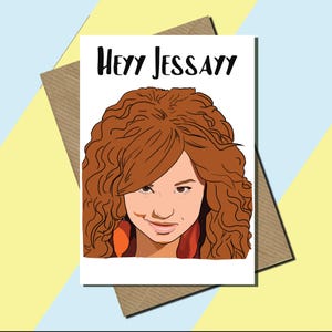 Debby Ryan | Jessie | Jessie TV Show | Fan Art | Radio Rebel | Cartão lank | Cartão de aniversário | Cartão engraçado