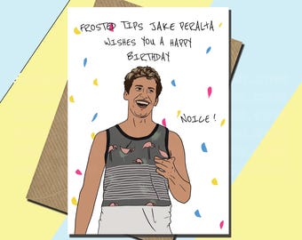 Jake Peralta - Brooklyn Nine Nine Card - Brooklyn 99 - Birthday Card