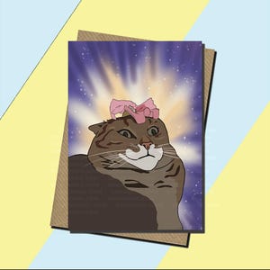 Carte Meme Cat Transcendance - The Prophecy Is True Cat - Flower Crashes Cat Meme - Memes and Vines - Toutes les occasions