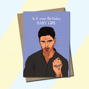 Printable - Are You Lost Baby Girl? Card - Michele Morrone - Massimo - Birthday - 365 Days Inspired Fan Art - Digital Download - Instant