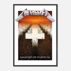 Master of Puppets Poster | Metallica Poster | Album Cover