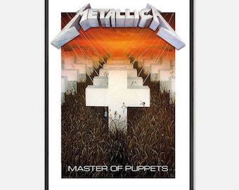 Master of Puppets Poster | Metallica Poster | Album Cover