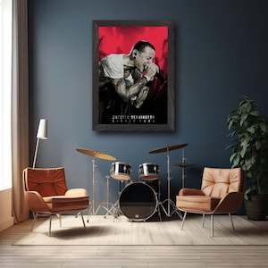 Chester Bennington Art | Linkin Park Posters - Framed Wall Decor - Gifts for LP & Trush Metal Fans