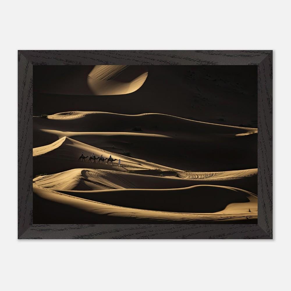 Photo De Paysage Coucher Soleil Dans Le Désert Du Sahara - Art Déco Mural, Impression Sur Poster Encadré | Cadre Photo, Photographie Nature, D'art