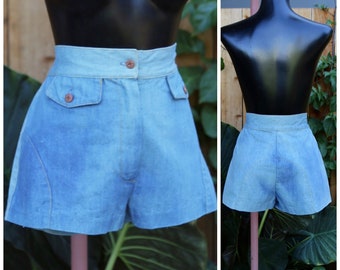 70s jean shorts