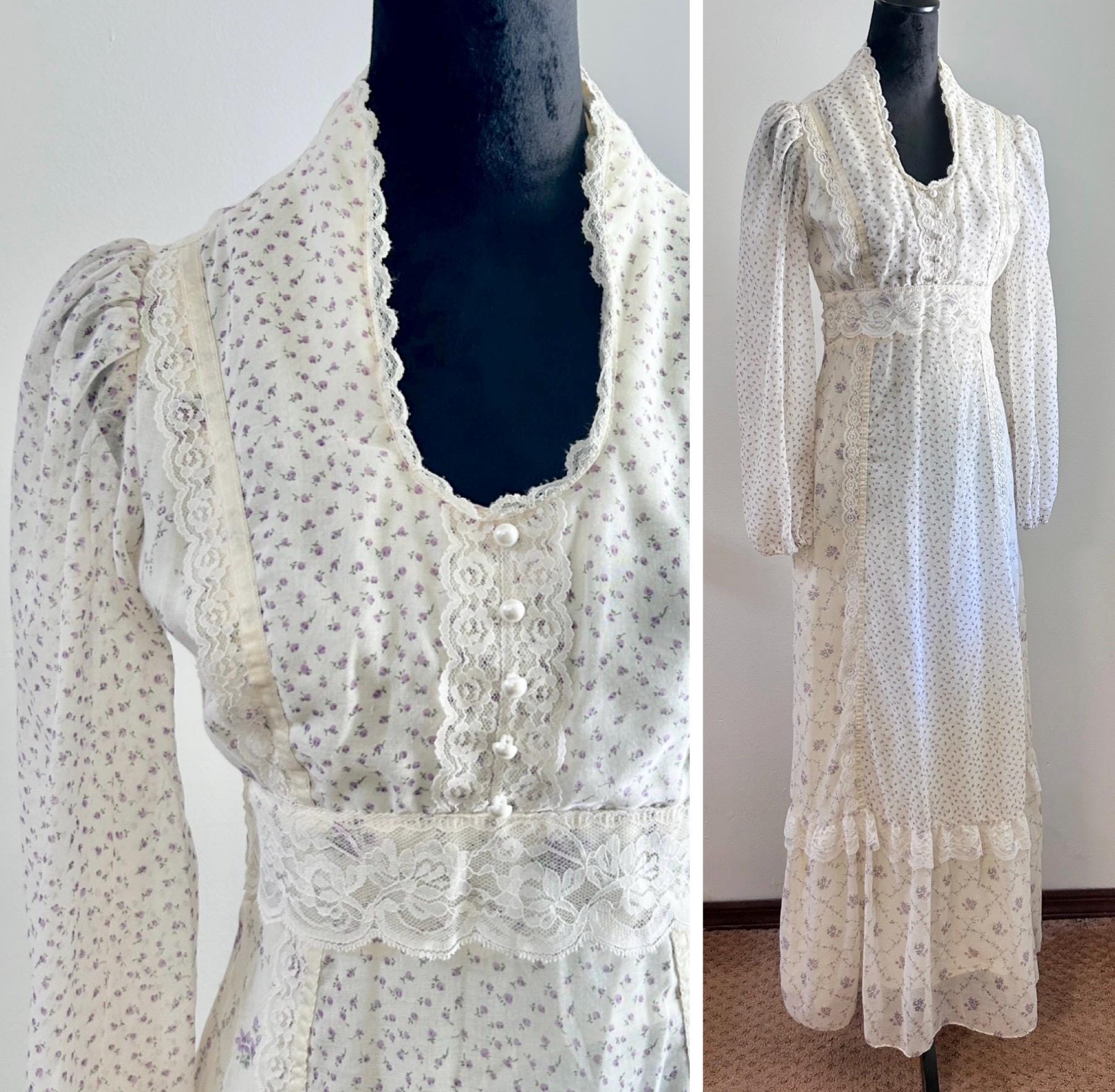 Antique calico dress - Etsy 日本