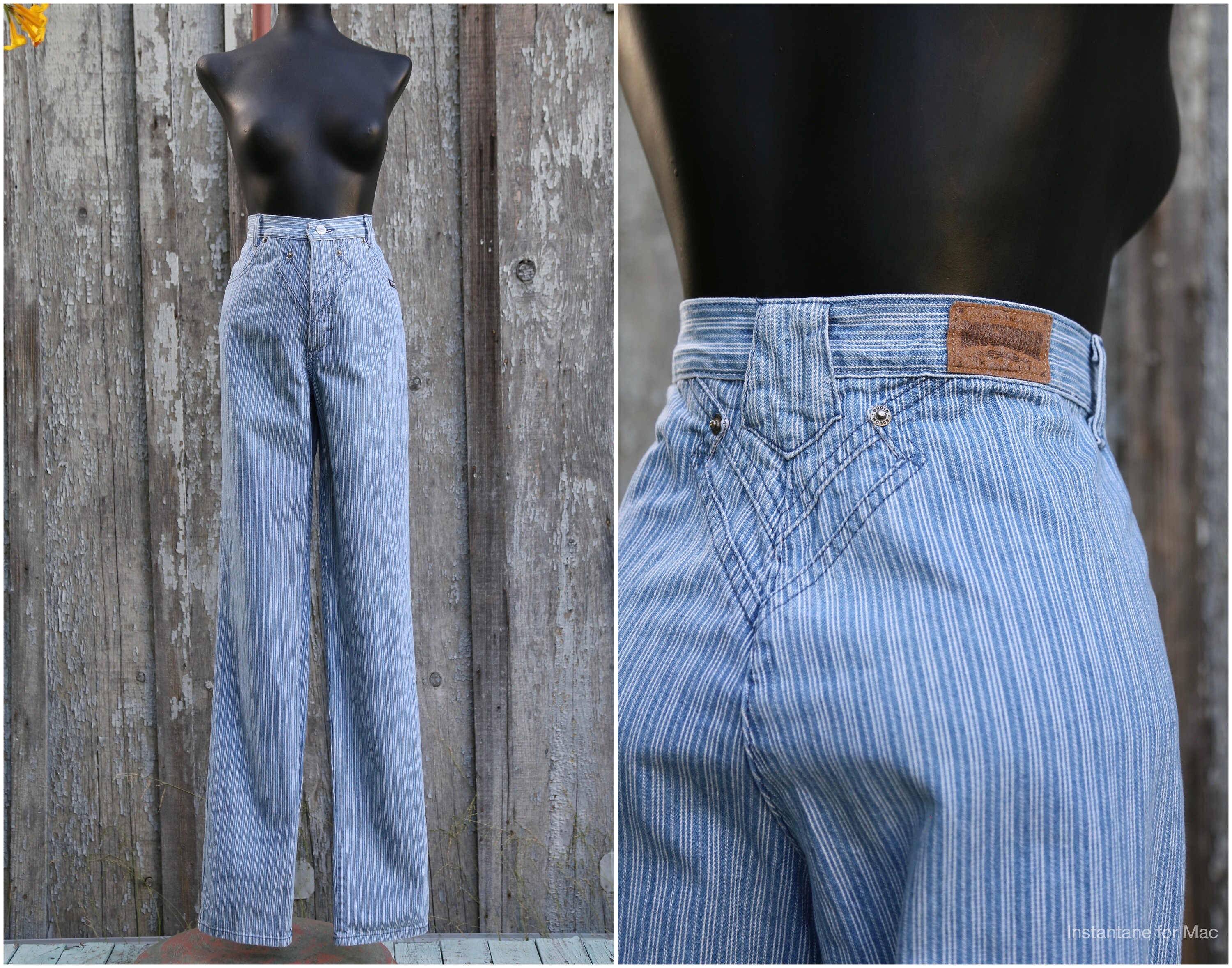 Peg leg freeze jeans 80s