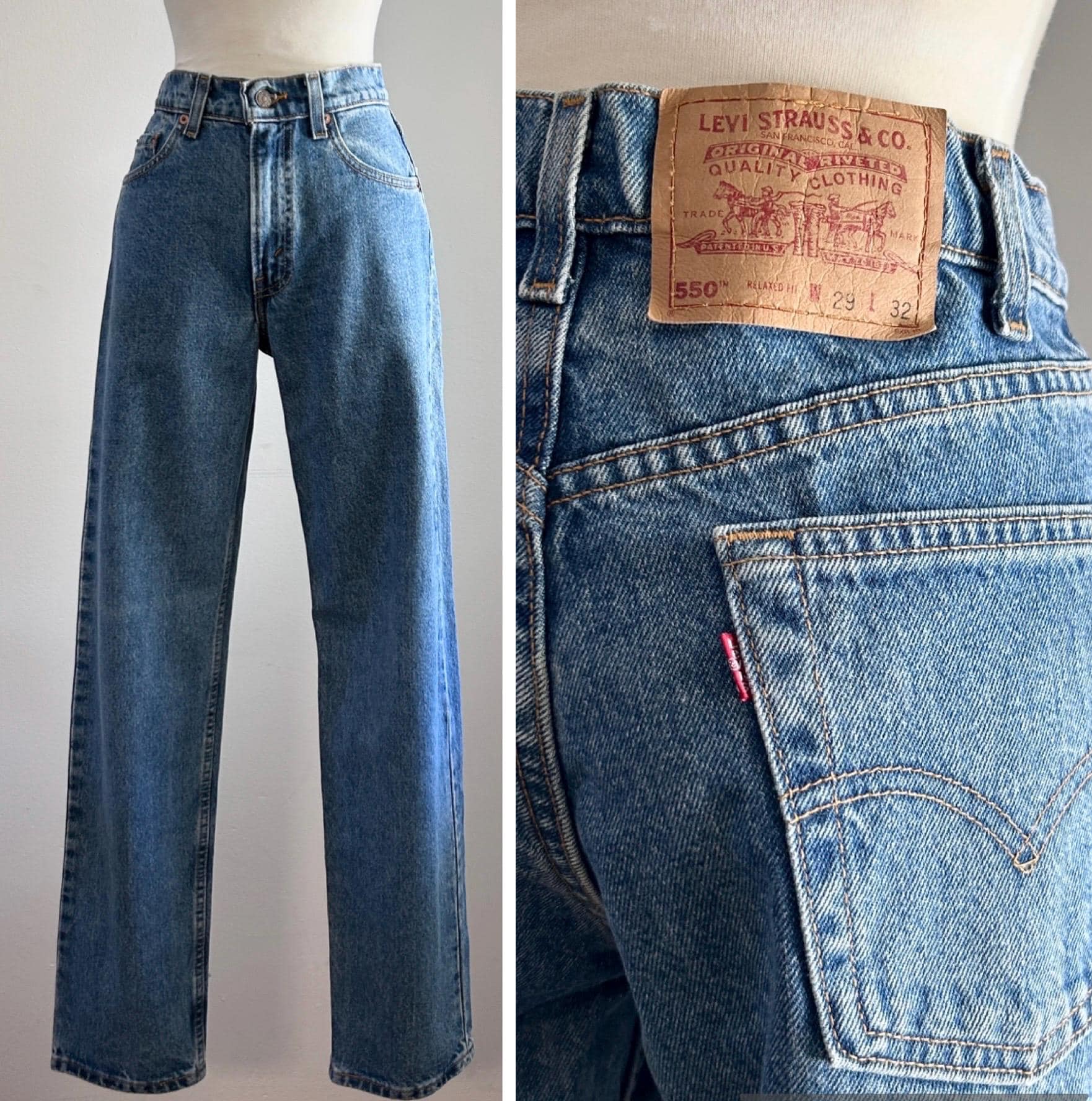 80s Levis 550 Jeans - Etsy