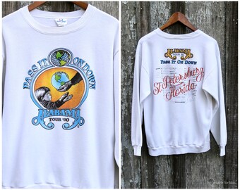 Vtg ALABAMA Tour 90 1990s / Pass It Down FLORIDA / Sweatshirt Pullover / Made USA /  50 50 / Rock Pop Tour Band  / Large