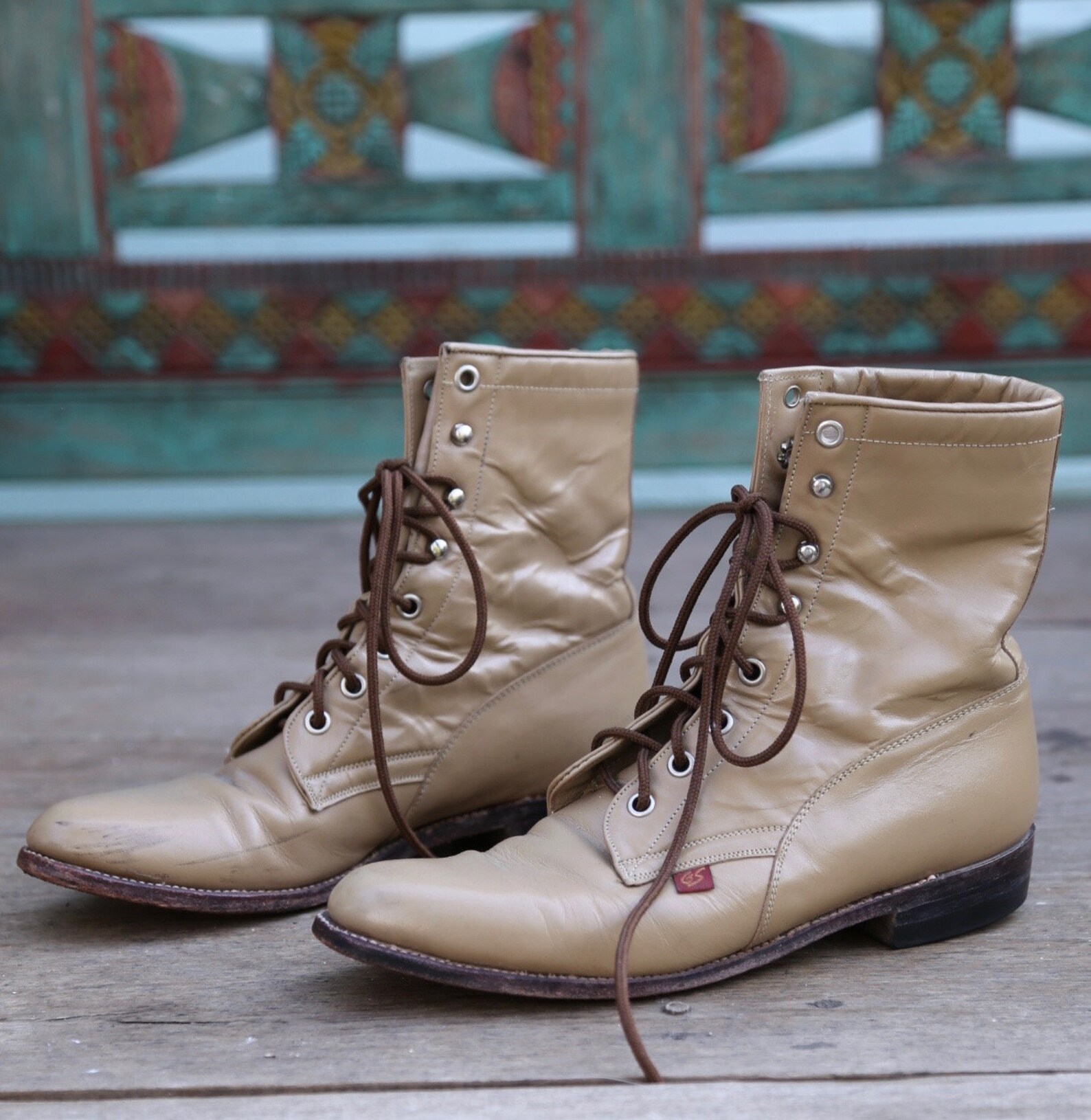 Vintage Tony Lama George Strait Roper Lace up Western Granny - Etsy