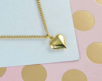 Girls Heart of Gold Necklace