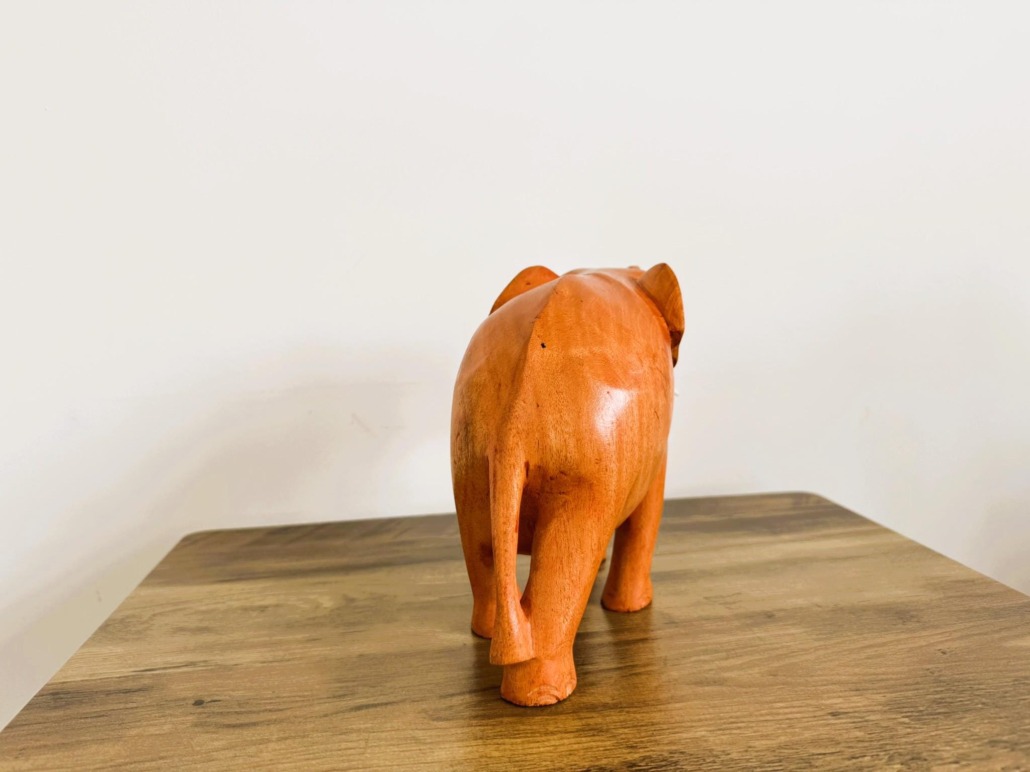 手彫りの木製象像：幸運の室内装飾、7インチ - Etsy 日本