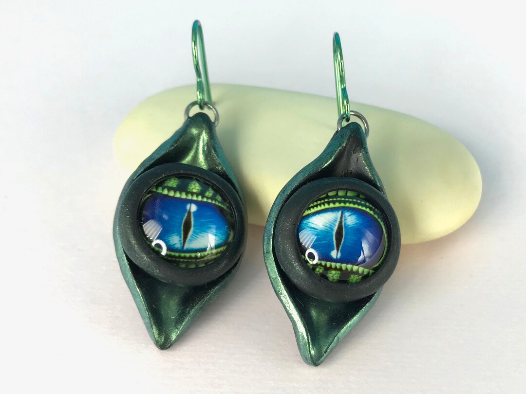 Orecchini Occhio Turco 10 Mm In Argento 925 - Portafortuna Contro Il Malocchio - Con Custodia